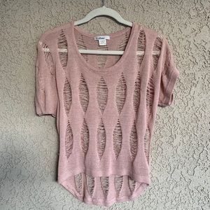 Blush pink knit top!!!